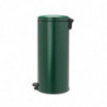 Кош за боклук с педал Brabantia NewIcon 1003210, 30 л, Плавно затваряне, Противоплъзгаща основа, Тъмнозелен