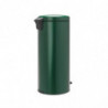 Кош за боклук с педал Brabantia NewIcon 1003210, 30 л, Плавно затваряне, Противоплъзгаща основа, Тъмнозелен