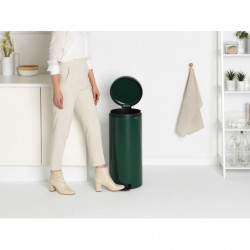 Кош за боклук с педал Brabantia NewIcon 1003210, 30 л, Плавно затваряне, Противоплъзгаща основа, Тъмнозелен
