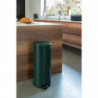 Кош за боклук с педал Brabantia NewIcon 1003210, 30 л, Плавно затваряне, Противоплъзгаща основа, Тъмнозелен
