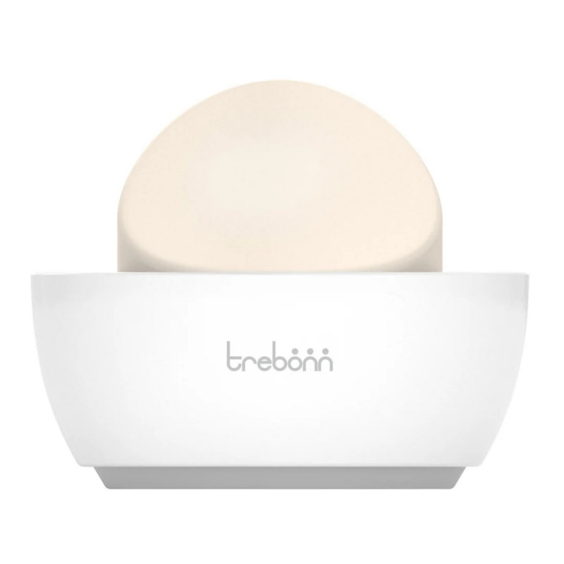 Сапунерка Trebonn 3025130, Отвор за оттичане, Неплъзгаща се основа, Бял/сив