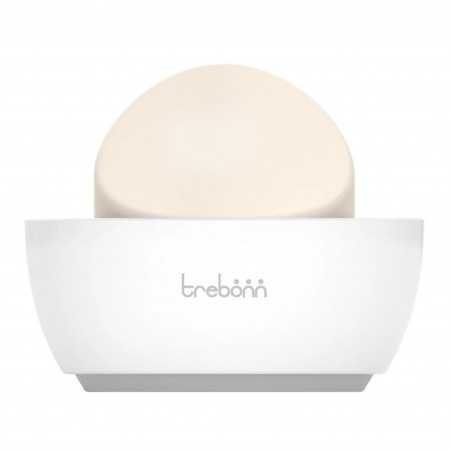 Сапунерка Trebonn 3025130, Отвор за оттичане, Неплъзгаща се основа, Бял/сив