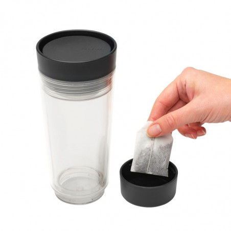 Термо чаша Brabantia Make&Take 1008493, 360 мл, Без разливане, Без BPA, Тъмносив