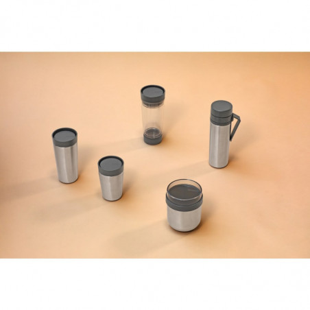 Термо чаша Brabantia Make&Take 1008493, 360 мл, Без разливане, Без BPA, Тъмносив