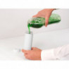 Дозатор за препарат за съдове Brabantia SinkStyle 1008507, 200 мл, Лесно почистване, Прозрачно дъно, Бял