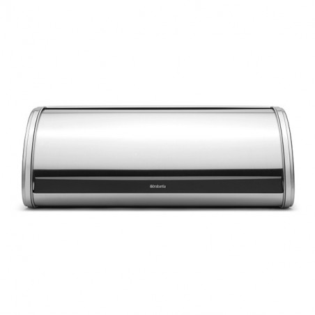 Кутия за хляб Brabantia Roll Top 646890, 16 л, 44.5х26 см, Лека и здрава конструкция, Инокс/Мат