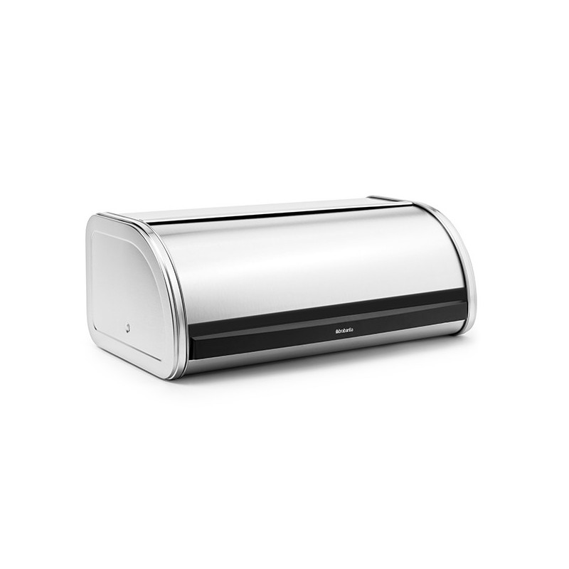Кутия за хляб Brabantia Roll Top 646890, 16 л, 44.5х26 см, Лека и здрава конструкция, Инокс/Мат