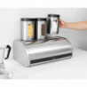Кутия за хляб Brabantia Roll Top 646890, 16 л, 44.5х26 см, Лека и здрава конструкция, Инокс/Мат