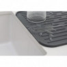 Силиконова подложка за сушене на съдове Brabantia SinkSide 1000206, 43.5x32.5 см, Сгъваема, Тъмносив