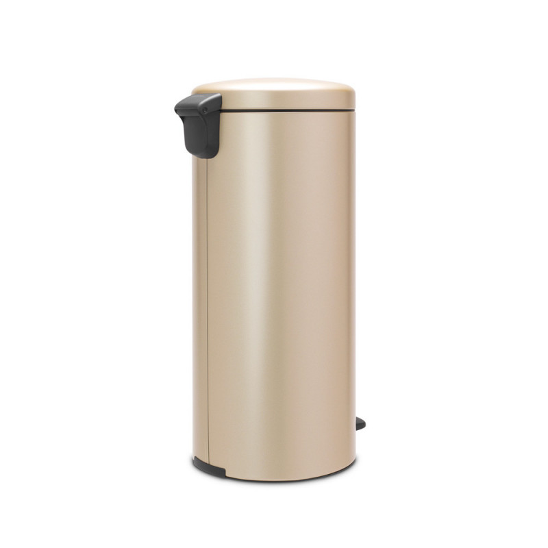 Кош за боклук с педал Brabantia NewIcon 1003209, 30 л, Плавно затваряне, Противоплъзгаща основа, Златен металик