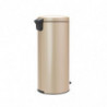 Кош за боклук с педал Brabantia NewIcon 1003209, 30 л, Плавно затваряне, Противоплъзгаща основа, Златен металик