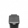 Кош за боклук с педал Brabantia StepUp 1008476, 10 л, Екологични материали, Голям отвор, Тъмносив