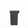 Кош за боклук с педал Brabantia StepUp 1008476, 10 л, Екологични материали, Голям отвор, Тъмносив