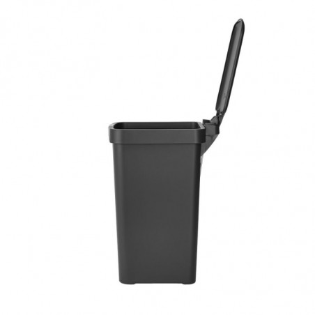 Кош за боклук с педал Brabantia StepUp 1008476, 10 л, Екологични материали, Голям отвор, Тъмносив