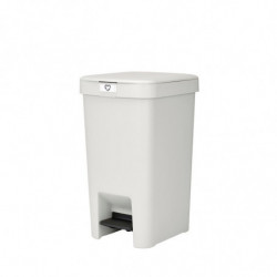 Кош за боклук с педал Brabantia StepUp 1008480, 16 л, Екологични материали, Голям отвор, Светлосив