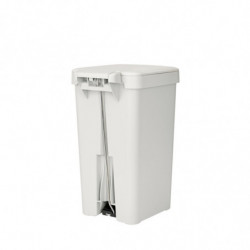 Кош за боклук с педал Brabantia StepUp 1008480, 16 л, Екологични материали, Голям отвор, Светлосив