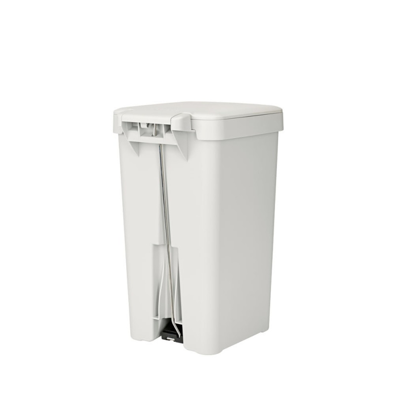 Кош за боклук с педал Brabantia StepUp 1008480, 16 л, Екологични материали, Голям отвор, Светлосив