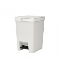 Кош за боклук с педал Brabantia StepUp 1008483, 25 л, Екологични материали, Голям отвор, Светлосив