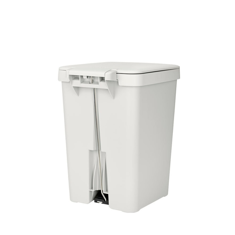 Кош за боклук с педал Brabantia StepUp 1008483, 25 л, Екологични материали, Голям отвор, Светлосив