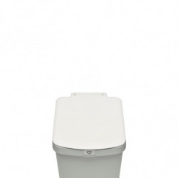 Кош за боклук с педал Brabantia StepUp 1008483, 25 л, Екологични материали, Голям отвор, Светлосив