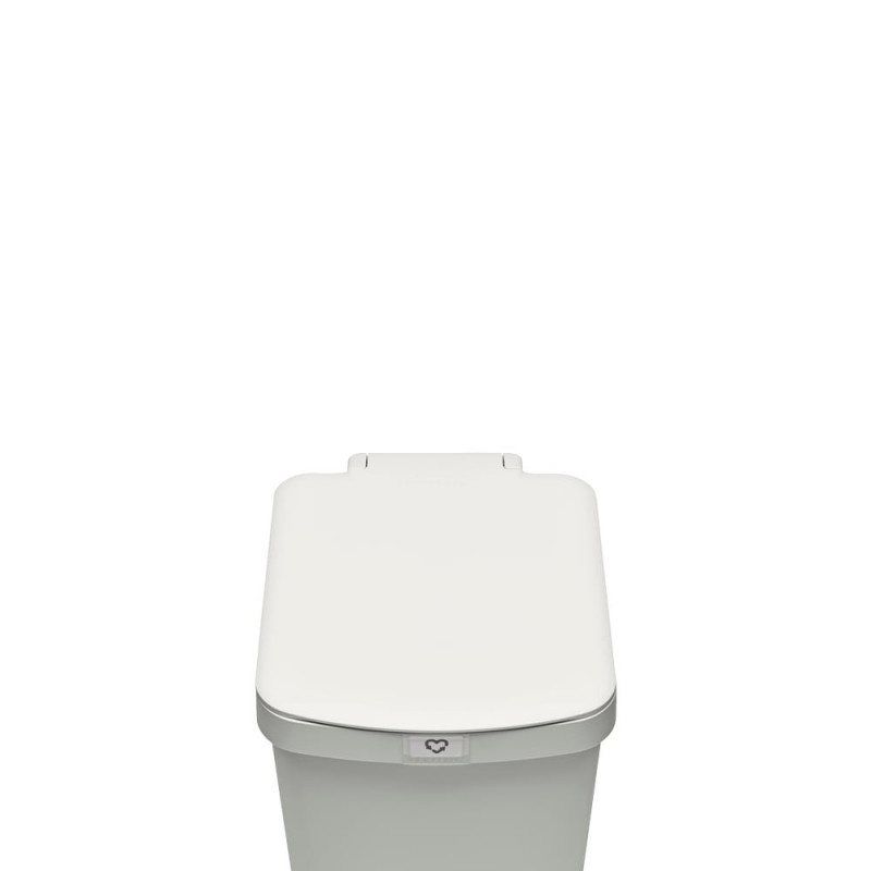 Кош за боклук с педал Brabantia StepUp 1008483, 25 л, Екологични материали, Голям отвор, Светлосив