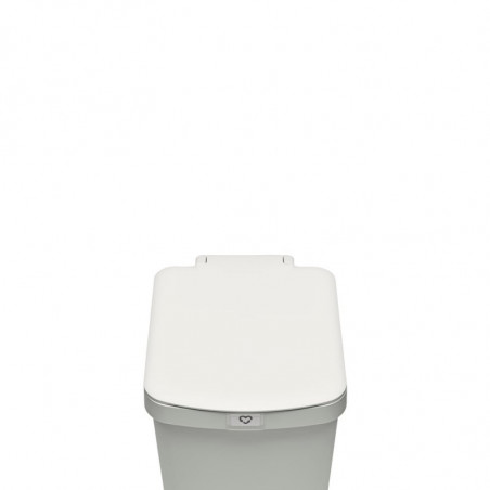 Кош за боклук с педал Brabantia StepUp 1008483, 25 л, Екологични материали, Голям отвор, Светлосив