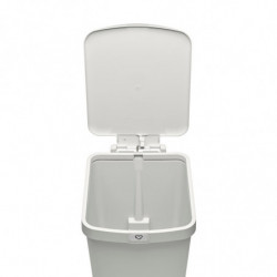 Кош за боклук с педал Brabantia StepUp 1008483, 25 л, Екологични материали, Голям отвор, Светлосив