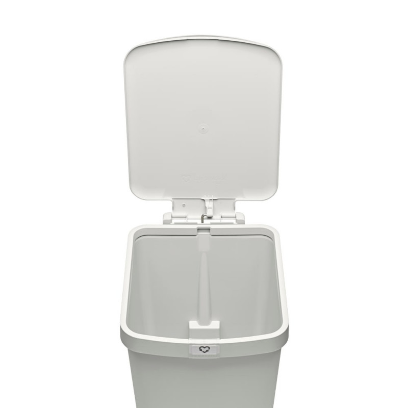 Кош за боклук с педал Brabantia StepUp 1008483, 25 л, Екологични материали, Голям отвор, Светлосив