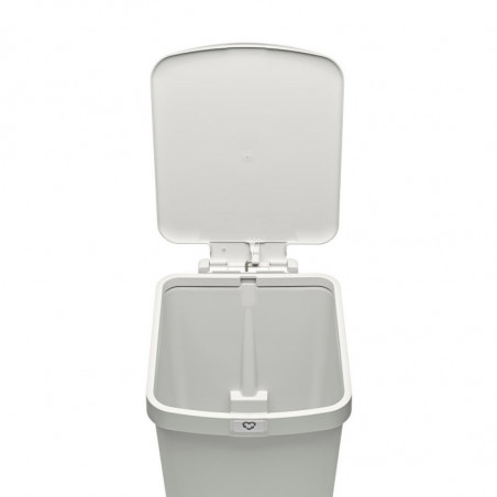Кош за боклук с педал Brabantia StepUp 1008483, 25 л, Екологични материали, Голям отвор, Светлосив