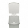 Кош за боклук с педал Brabantia StepUp 1008483, 25 л, Екологични материали, Голям отвор, Светлосив