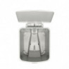 Кош за боклук с педал Brabantia StepUp 1008483, 25 л, Екологични материали, Голям отвор, Светлосив