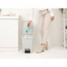 Кош за боклук с педал Brabantia StepUp 1008483, 25 л, Екологични материали, Голям отвор, Светлосив