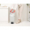 Кош за боклук с педал Brabantia StepUp 1008483, 25 л, Екологични материали, Голям отвор, Светлосив