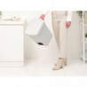 Кош за боклук с педал Brabantia StepUp 1008483, 25 л, Екологични материали, Голям отвор, Светлосив