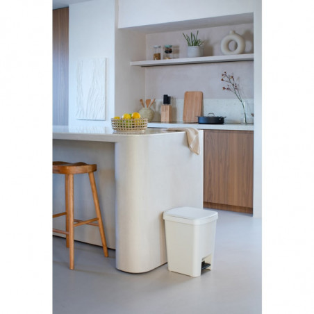 Кош за боклук с педал Brabantia StepUp 1008483, 25 л, Екологични материали, Голям отвор, Светлосив