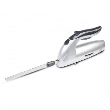 Електрически нож Techwood TCE-009, 24.5 см, 150W, 2 остриета от неръждаема стомана, Рязане на замразена храна, Инокс