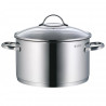 Комплект тенджери WMF Provence Plus 5, 9 части, Неръждаема стомана 18/10, Многослойно TransTherm дъно, Индукция, Сребрист