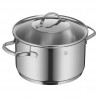 Комплект тенджери WMF Provence Plus 5, 9 части, Неръждаема стомана 18/10, Многослойно TransTherm дъно, Индукция, Сребрист