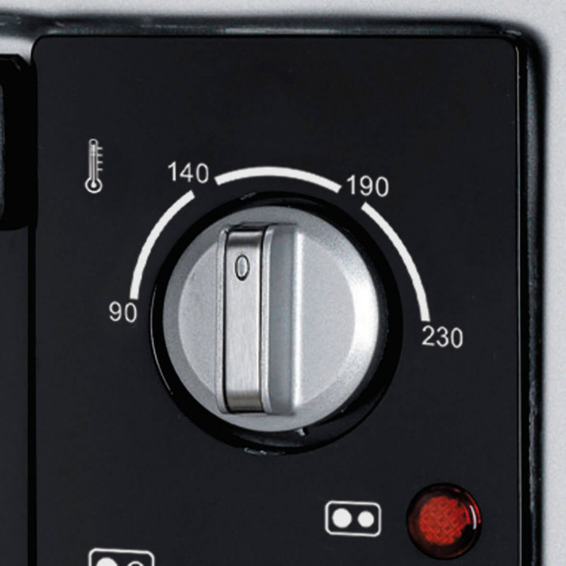 Готварска печка с два котлона Ariete Bon Cuisine 995, 1500W, 40 л, Таймер, 4 позиции за печене, Инокс