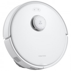 Прахосмукачка робот Roborock Q Revo Curv QRC02-00, 18500 Pa, 6400 mAh, 66W, 3D Картографиране LiDar, Станция за зареждане, Автономия до 4 часа, Бял