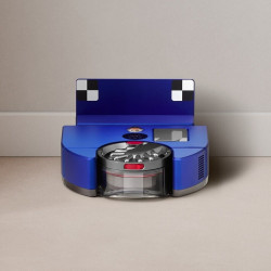 Прахосмукачка робот Dyson 360, 65 AW, 22000 Pa, 110000 об/мин, 4 режима, 360° визуална навигация, Hyperdymium, Нисък профил, Син/никел