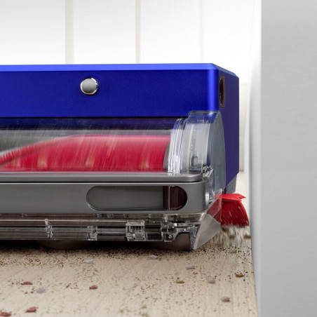 Прахосмукачка робот Dyson 360, 65 AW, 22000 Pa, 110000 об/мин, 4 режима, 360° визуална навигация, Hyperdymium, Нисък профил, Син/никел