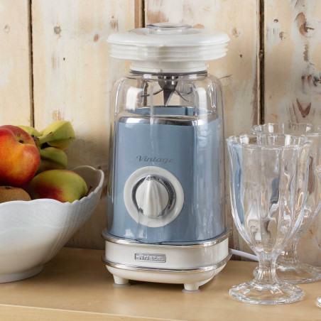 Блендер Ariete VINTAGE 0568/15, 500W, 1.5 л, 2 скорости+пулс, Трошене на лед, Син