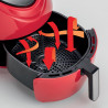 Фритюрник с горещ въздух Ariete AIRY FRYER XXL 4618/01, 1800W,  5.5 л, 7 програми, Таймер, LCD сензорен дисплей, Червен