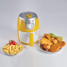 Фритюрник с горещ въздух Ariete AIRY FRYER MINI 4615/00, 1000W, 2 л, 80-200C, Неплъзгащи се крачета, Таймер, Жълт