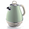Електрическа кана VINTAGE 2869/04, 2000W, 1.7 л, Подвижен филтър, Прозорец за водата, 360C безжична основа, Зелен