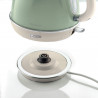 Електрическа кана VINTAGE 2869/04, 2000W, 1.7 л, Подвижен филтър, Прозорец за водата, 360C безжична основа, Зелен