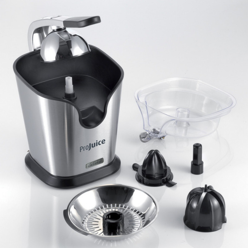 Цитрус преса Ariete PRO JUICE 0411, 160W, Корпус от стомана, Двоен конус с клапи, Инокс