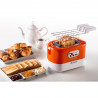 Тостер за хляб Ariete TOASTIME 0159/00, 700W, 2 филии, 3 функции, 9 степени, Подвижна тава за трохи, Оранжев