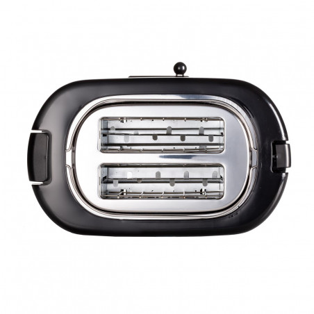 Тостер за хляб Ariete TOASTIME 0159/02, 700W, 2 филии, 3 функции, 9 степени, Подвижна тава за трохи, Черен